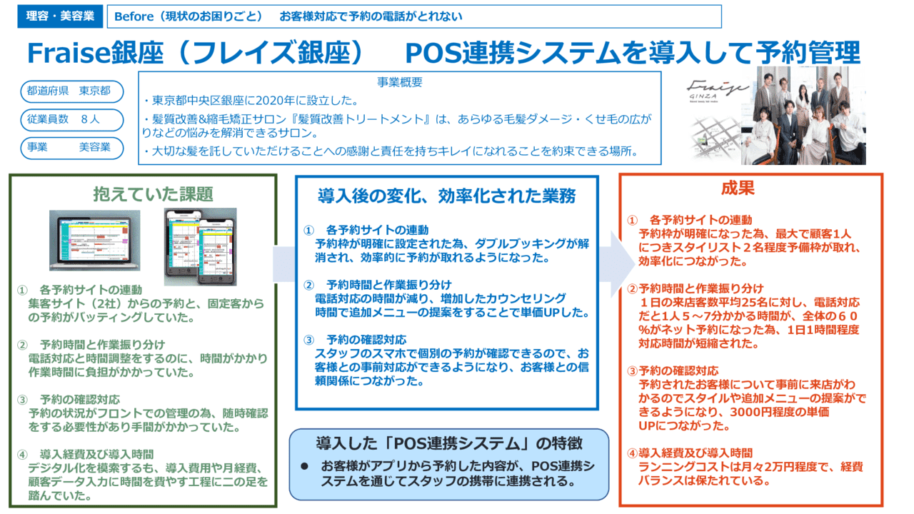 POS連携システムを導入して予約管理